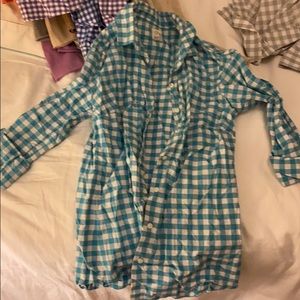 JCrew women’s button down gingham size 2